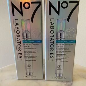 No7 Laboratories Line Correcting Booster Serum - New in Box x2!